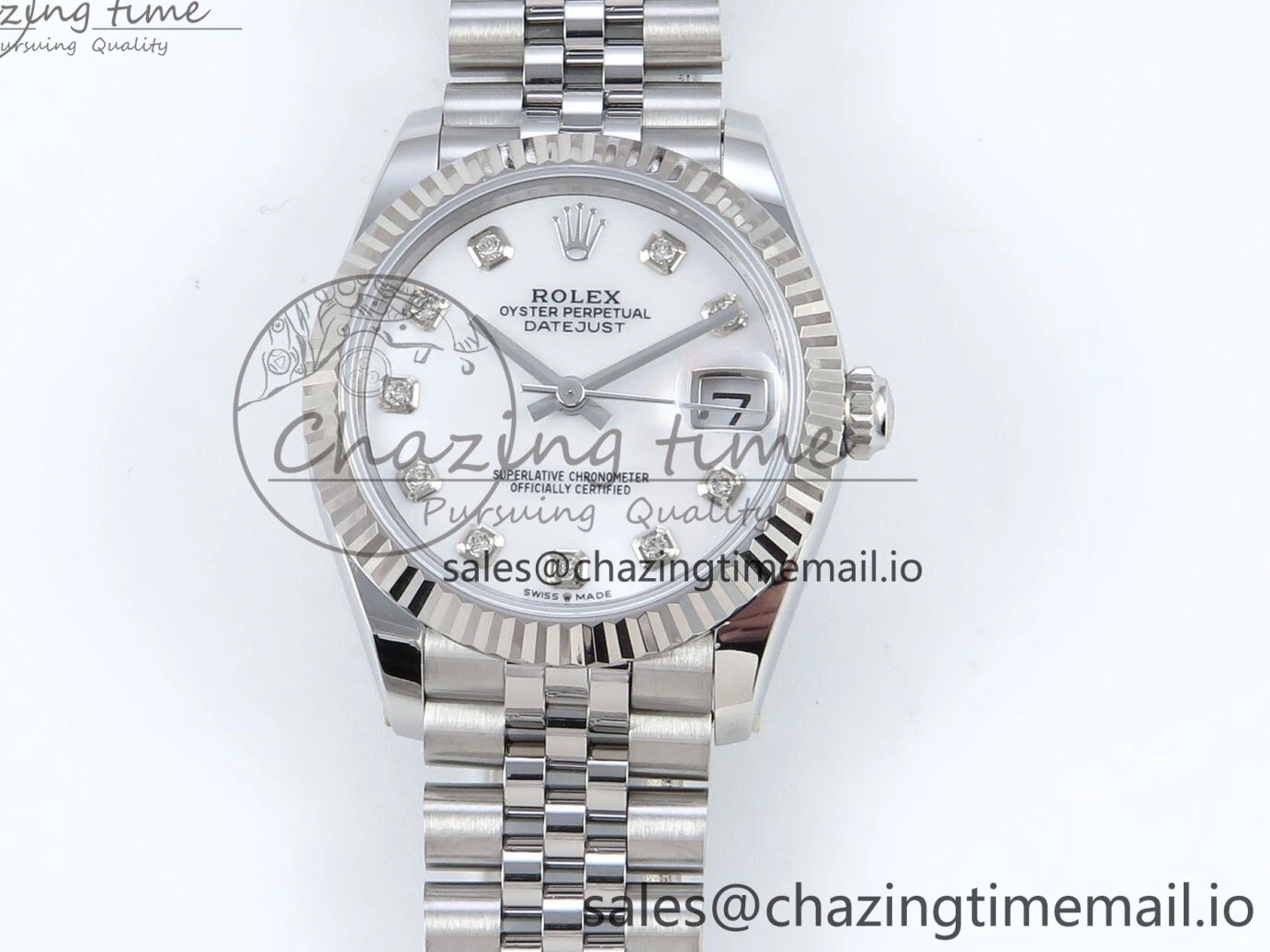 MOP 1:1 Diamonds 2688 904L SS ETA 278274 DateJust Edition Jubilee ARF Steel Dial Best on 31 Bracelet White 0413